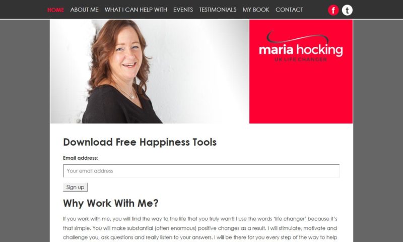 Maria Hocking Life and Motivation Coach